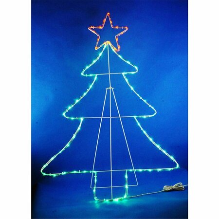 TISTHESEASON 40 in. Multicolor Christmas Tree Yard Decor TI3304088